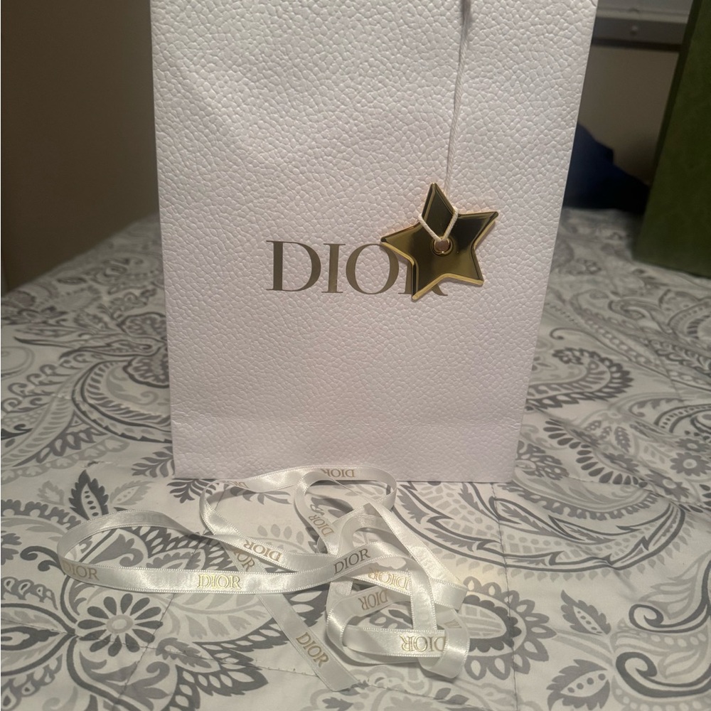 Dior White Gift Bag with Star Charm